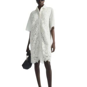 NWT - COS Broderie Anglaise dress - white - Size 14